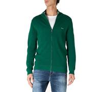 GANT Herren Cotton Pique Zip Cardigan Strickjacke, DEEP Forest Green, Medium