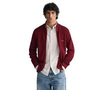 GANT Herren Cotton Pique Zip Cardigan Strickjacke, Plumped Red 1, L