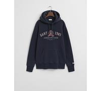 Crest Graphic Hoodie Blau XL