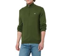 GANT Herren CTN/WO Half Zip Pullover, Country Green, L
