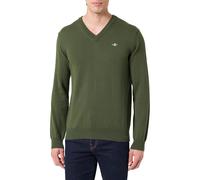 GANT Herren CTN/WO V-Neck Pullover, Country Green, XXL