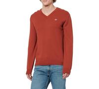 GANT Herren CTN/WO V-Neck Pullover, MODERN Rust, L