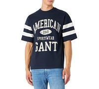 GANT Herren D.2 Collegiate SS T-Shirt, Evening Blue, L