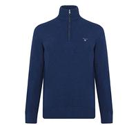 GANT Herren D1. Casual Cotton Halfzip Pullover, Marine Melange, L