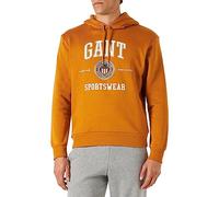 GANT Herren D1 Crest Shield Sweat Hoodie Kapuzenpullover, DK Mustard ORANGE, L