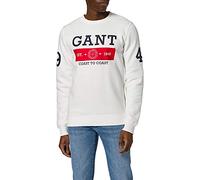 GANT Herren D1. Nautical C-Neck Sweat Sweatshirt, Eggshell, M