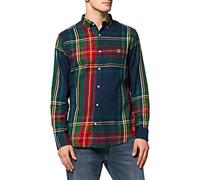 GANT Herren D1.REG Flanell Banner Shield BD Hemd, Evening Blue, XXL