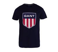 GANT Herren D1. Retro Shield SS T-Shirt, Evening Blue, L