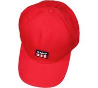 GANT Herren D1 Retro Shield Twill Cap Baseballkappe, rot, OneSize