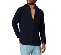 GANT Herren D1. Textured Wool Blend Cardigan Strickjacke, Evening Blue, XL