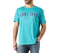 GANT Herren D2 1949 SS T-Shirt, Aqua Green, L