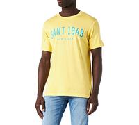 GANT Herren D2 1949 SS T-Shirt, Banana Yellow, 3XL