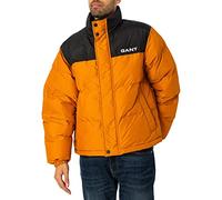 GANT Herren D2. Blocked Padded Jacket, DK Mustard ORANGE, XXL
