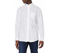 GANT Herren D2.REG Linen Shirt BD Freizeithemd, White, L