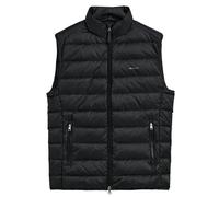 GANT Regular Fit Steppweste schwarz, Einfarbig