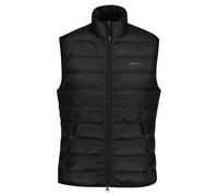 GANT Herren Daunenweste - LIGHT DOWN VEST, leichte Steppweste, Stehkragen, Zip Schwarz / 3XL XXXL Schwarz