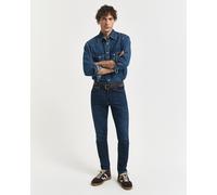 GANT Herren Extra Slim Fit Active Recover Jeans (32/32) DARK Blau WORN IN