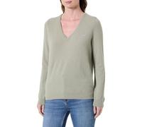 GANT Damen Extrafine Lambswool Blend V-Neck Pullover, Faded SAGE, M