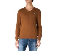 GANT Herren Extrafine Lambswool V-Neck Pullover, Cacao, XL