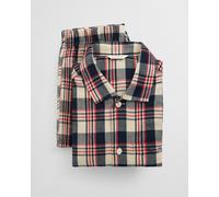 GANT Herren Flanell-Pyjama mit Karomuster in Geschenkbox (XL) RUBY Rot