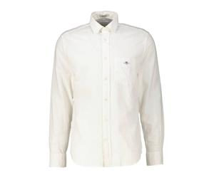 Gant Herren Freizeithemd aus Leinen und Baumwolle Regular Fit, weiss, Gr. XL