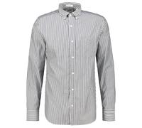 Gant Herren Freizeithemd STRIPE aus Popeline Regular Fit, schwarz, Gr. S