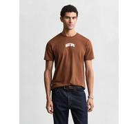 GANT Herren Graphic SS Tshirt T-Shirt, Mahogany Brown, M