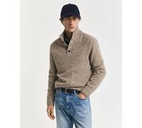Gant Mocker Pullover Wool Blend Sand - Größe XL Beige XL