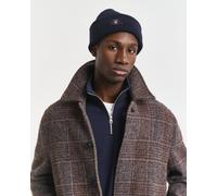 GANT Herren Gerippte Beanie aus Baumwollgemisch (ONE SIZE) EVENING Blau