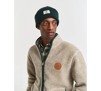 GANT Herren Gerippte Beanie aus Baumwollgemisch (ONE SIZE) TARTAN Grün