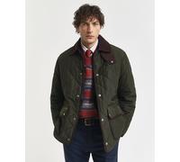 Gant Herren Steppjacke mit Fleece und Cordbesatz, grün, Gr. XL