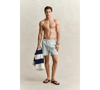 GANT Herren Gestreifte Seersucker Badeshorts (S) MUTED TURQUOISE