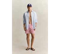 GANT Herren Gestreifte Seersucker Badeshorts (S) ROSE Rot