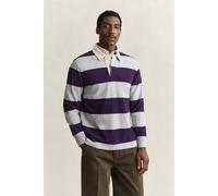 GANT - Gestreifter Heavy Rugger grey melange - Gr. - L