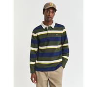 GANT Herren Gestreifter Heavy Rugger (S) COUNTRY Grün