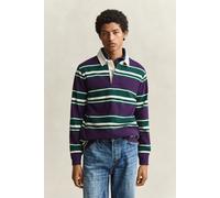 GANT Herren Gestreifter Heavy Rugger (XXL) MUSCADINE GRAPE