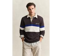 GANT Herren Gestreifter Heavy Rugger (XXXL) CHARRot WOOD Braun
