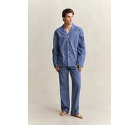 GANT Herren Gestreifter Pyjama aus Popeline (L) DEEP COBALT