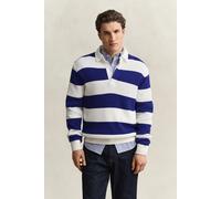 GANT Herren Gestreifter Rugger aus Baumwoll-Merinowoll-Mix (XL) CREAM