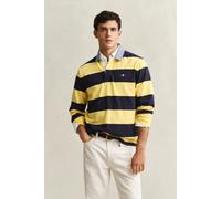 GANT Herren Gestreiftes Heavy Rugger mit Chambray-Kragen (M) BANANA Gelb