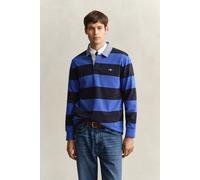 GANT Regular Fit Longsleeve Poloshirt Royal Blue, Gestreift