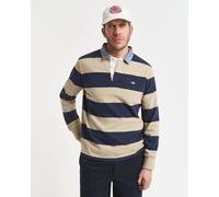 GANT Herren Gestreiftes Heavy Rugger mit Chambray-Kragen (XXL) WOODY BEIGE