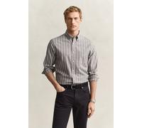 Gant Herren Hemd aus Baumwolle, braun, Gr. XL
