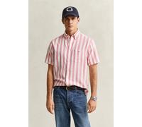 GANT - Gestreiftes Kurzarm-Hemd aus Leinenmix rose pink - Gr. - 4XL