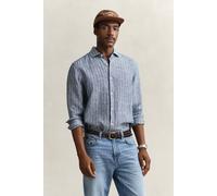 GANT Herren Gestreiftes Leinenhemd (XXXL) PERSIAN Blau