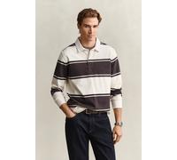 GANT Herren Gestreiftes Rugger (L) CHARRot WOOD Braun