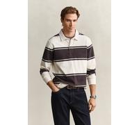 GANT Herren Gestreiftes Rugger (XXXL) CHARRot WOOD Braun