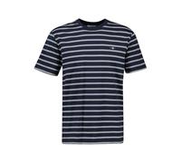 GANT Herren Striped SS Tshirt T-Shirt, Evening Blue, XXL