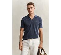 GANT Herren Gewaschenes Poloshirt (S) EVENING Blau