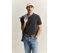 GANT Herren Gewaschenes T-Shirt (M) Schwarz